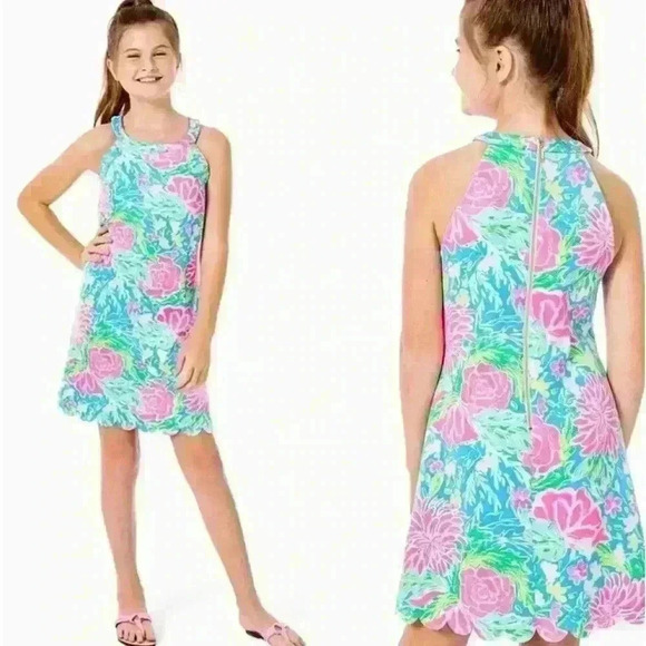 Lilly Pulitzer Other - Lilly Pulitzer Girls Sophelia Shift Dress Size 16 Zanzibar Blue